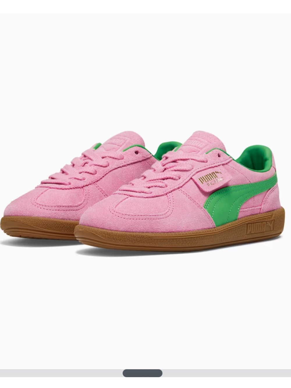Women’s Puma Palermo Special Pink and Green Sneakers NWOT